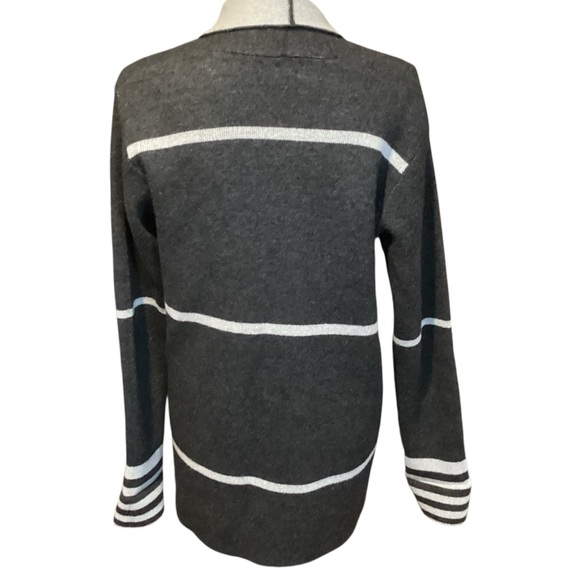 Benedetta B. Merino Wool Cashmere Blend Gray Open Cardigan Medium Soft Italy - Picture 4 of 7